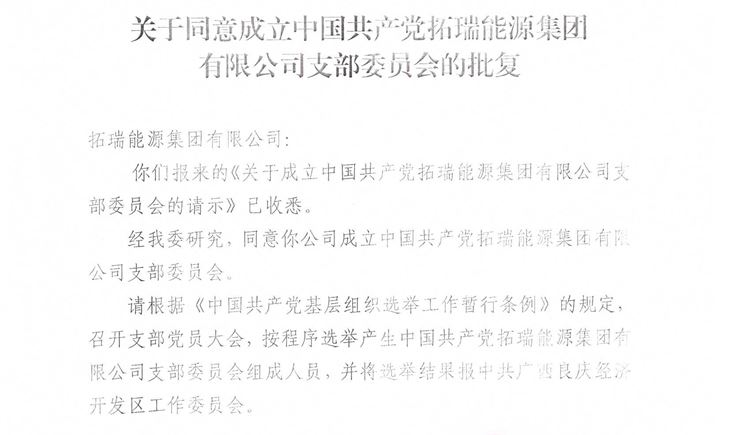 hjc黄金城能源集团党支部正式成立！